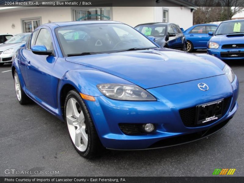 Winning Blue Metallic / Black 2004 Mazda RX-8