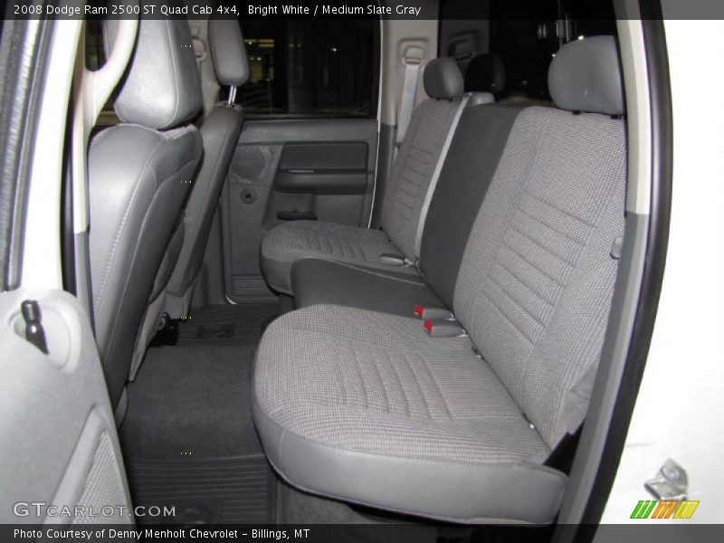 Bright White / Medium Slate Gray 2008 Dodge Ram 2500 ST Quad Cab 4x4