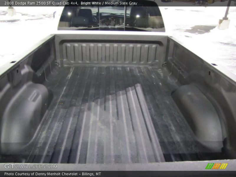 Bright White / Medium Slate Gray 2008 Dodge Ram 2500 ST Quad Cab 4x4