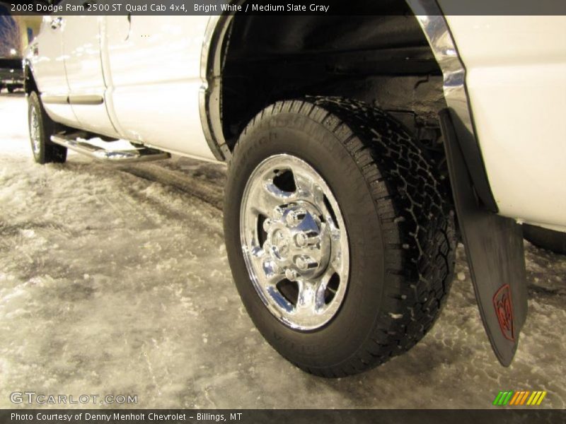 Bright White / Medium Slate Gray 2008 Dodge Ram 2500 ST Quad Cab 4x4
