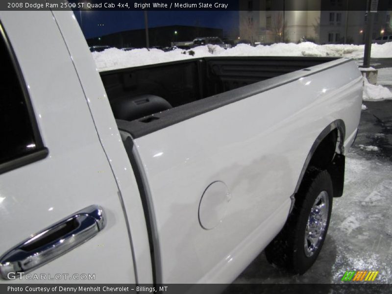 Bright White / Medium Slate Gray 2008 Dodge Ram 2500 ST Quad Cab 4x4