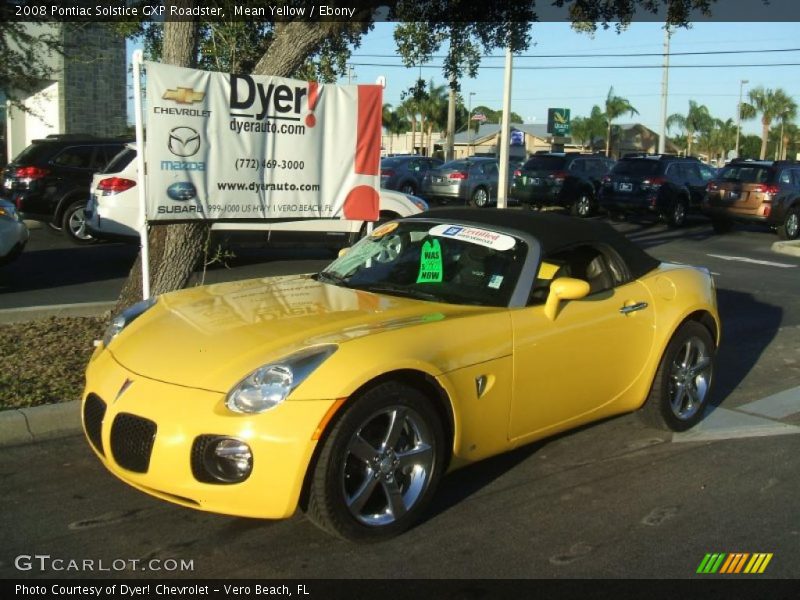 Mean Yellow / Ebony 2008 Pontiac Solstice GXP Roadster