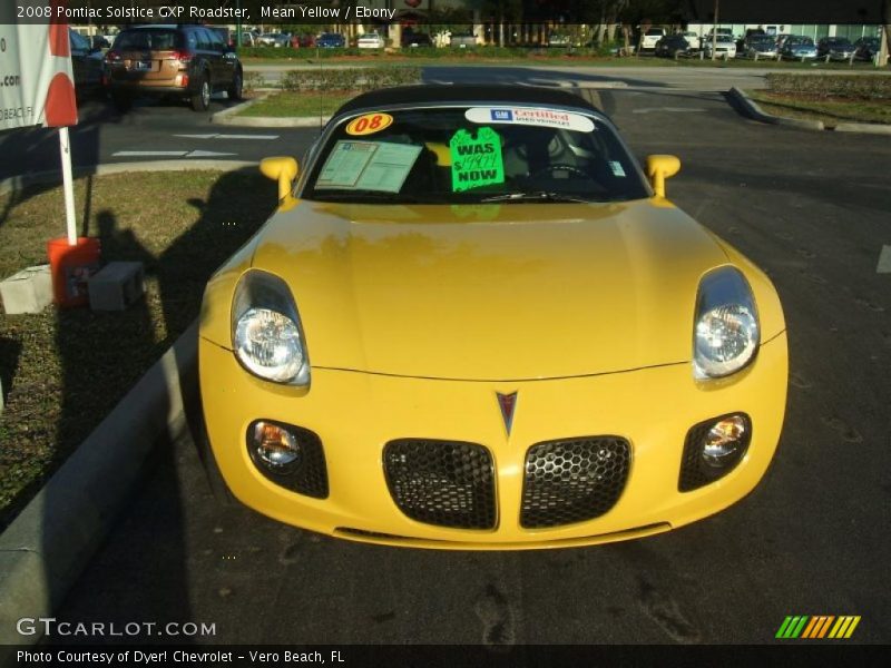 Mean Yellow / Ebony 2008 Pontiac Solstice GXP Roadster