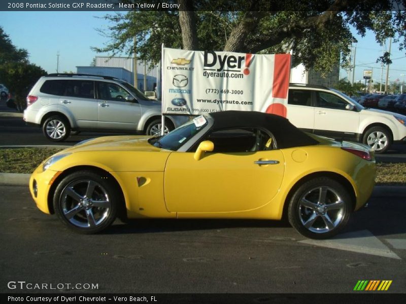 Mean Yellow / Ebony 2008 Pontiac Solstice GXP Roadster