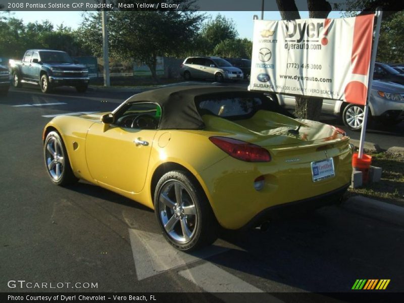 Mean Yellow / Ebony 2008 Pontiac Solstice GXP Roadster