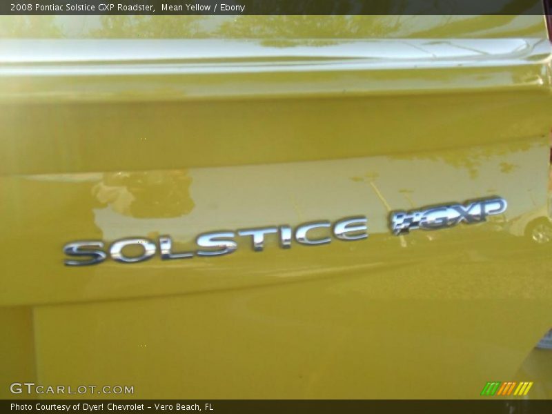 Mean Yellow / Ebony 2008 Pontiac Solstice GXP Roadster