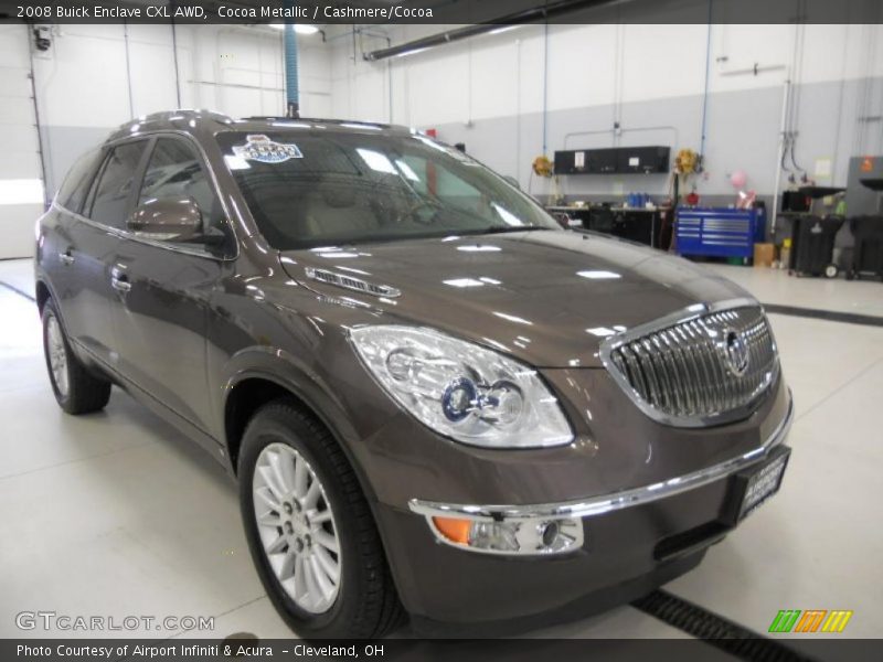 Cocoa Metallic / Cashmere/Cocoa 2008 Buick Enclave CXL AWD