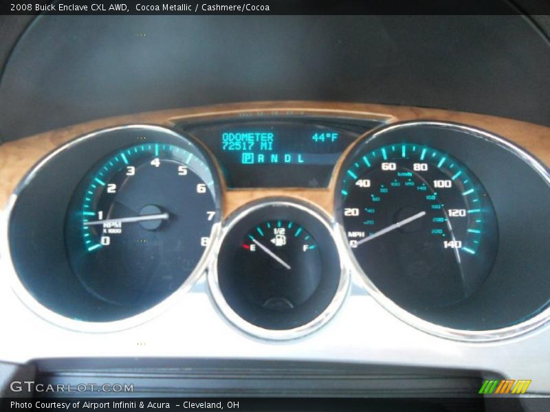 Cocoa Metallic / Cashmere/Cocoa 2008 Buick Enclave CXL AWD