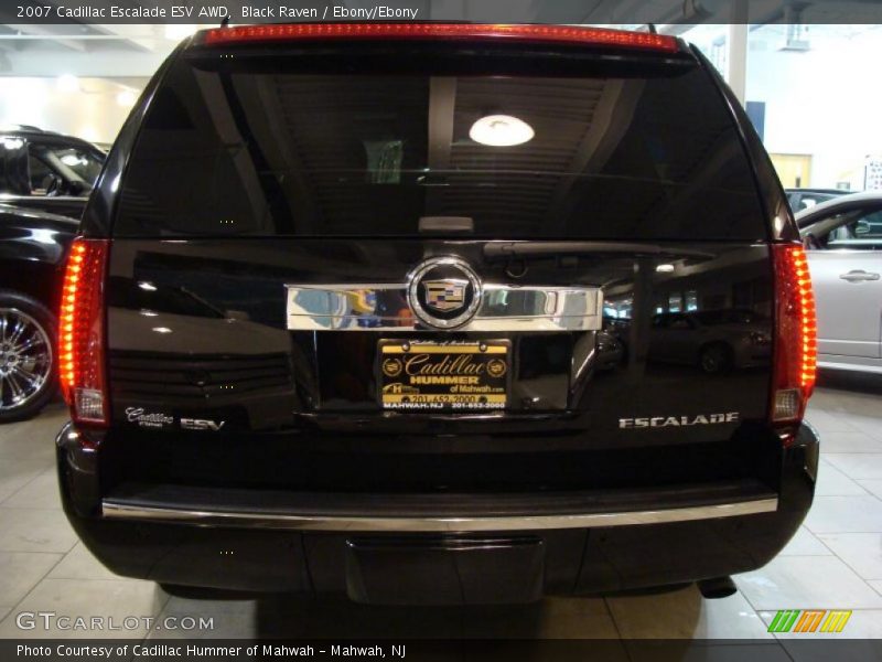 Black Raven / Ebony/Ebony 2007 Cadillac Escalade ESV AWD