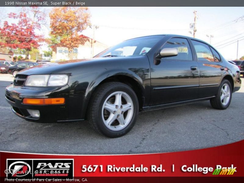 Super Black / Beige 1998 Nissan Maxima SE