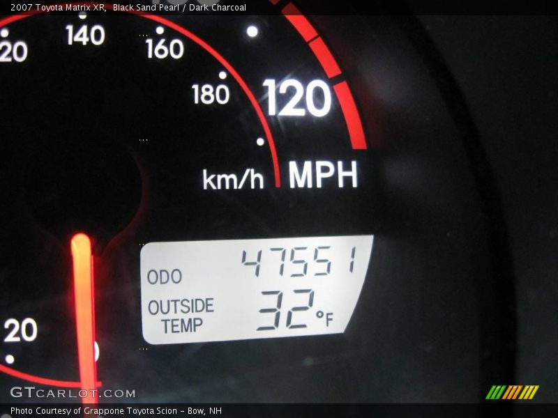 Black Sand Pearl / Dark Charcoal 2007 Toyota Matrix XR