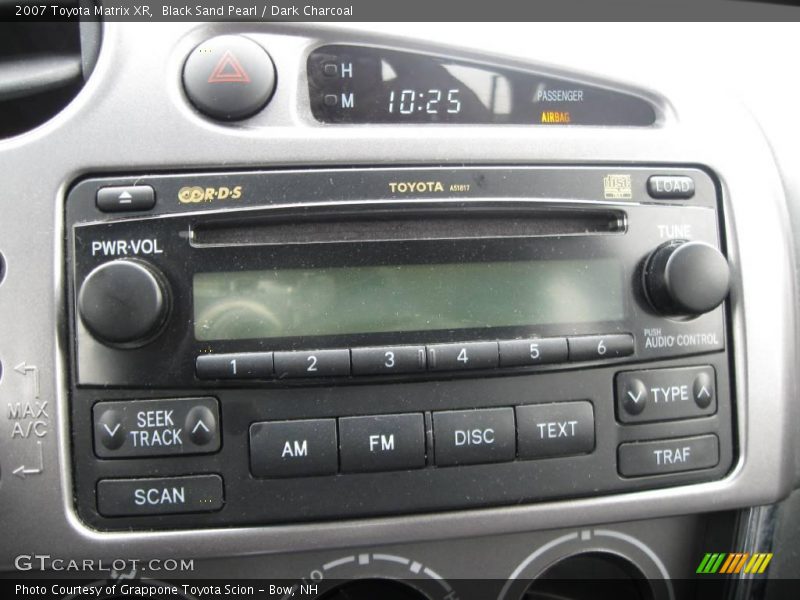 Black Sand Pearl / Dark Charcoal 2007 Toyota Matrix XR
