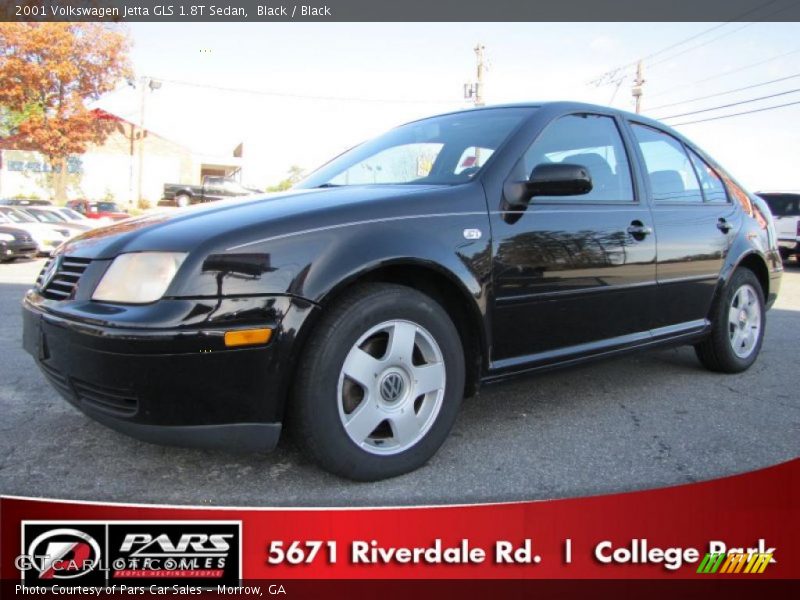 Black / Black 2001 Volkswagen Jetta GLS 1.8T Sedan