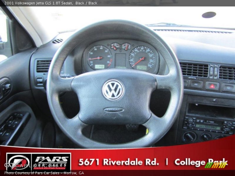 Black / Black 2001 Volkswagen Jetta GLS 1.8T Sedan