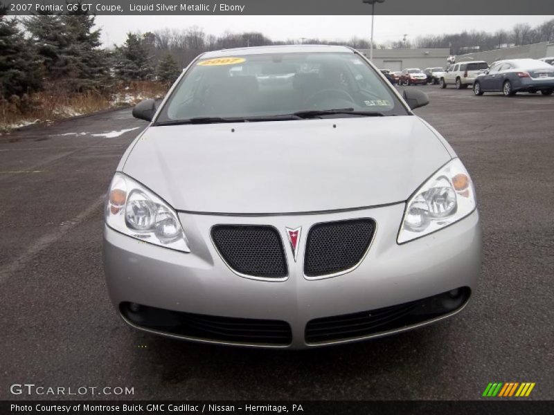 Liquid Silver Metallic / Ebony 2007 Pontiac G6 GT Coupe
