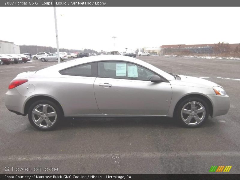 Liquid Silver Metallic / Ebony 2007 Pontiac G6 GT Coupe