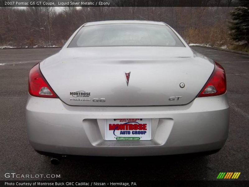 Liquid Silver Metallic / Ebony 2007 Pontiac G6 GT Coupe