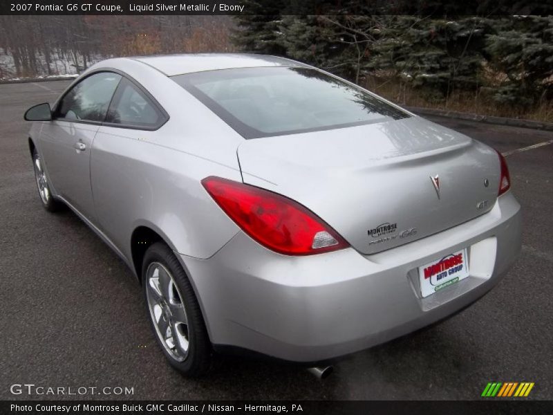 Liquid Silver Metallic / Ebony 2007 Pontiac G6 GT Coupe