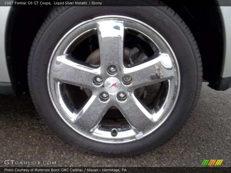 Liquid Silver Metallic / Ebony 2007 Pontiac G6 GT Coupe