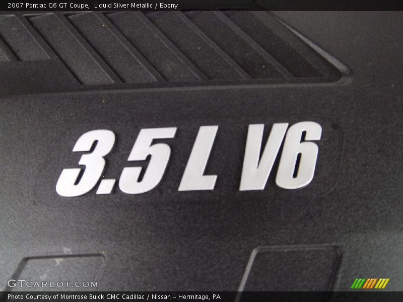 Liquid Silver Metallic / Ebony 2007 Pontiac G6 GT Coupe