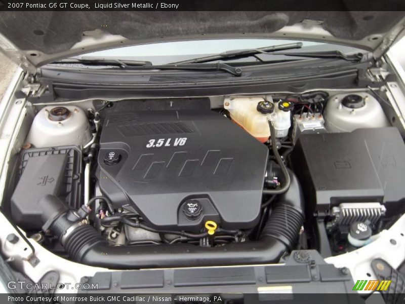 Liquid Silver Metallic / Ebony 2007 Pontiac G6 GT Coupe