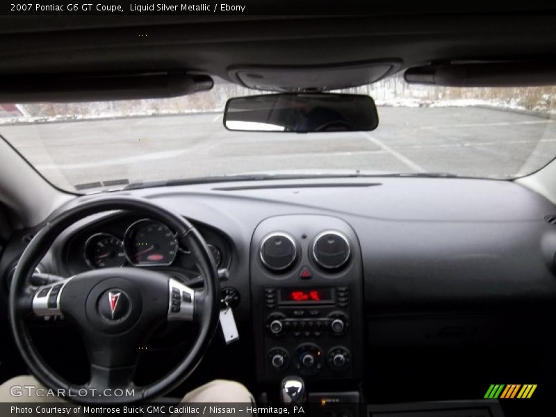 Liquid Silver Metallic / Ebony 2007 Pontiac G6 GT Coupe
