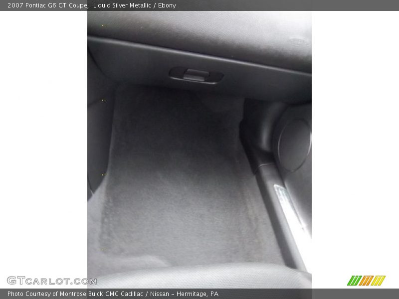 Liquid Silver Metallic / Ebony 2007 Pontiac G6 GT Coupe