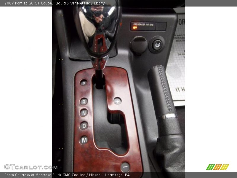 Liquid Silver Metallic / Ebony 2007 Pontiac G6 GT Coupe