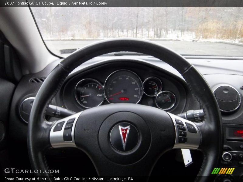 Liquid Silver Metallic / Ebony 2007 Pontiac G6 GT Coupe