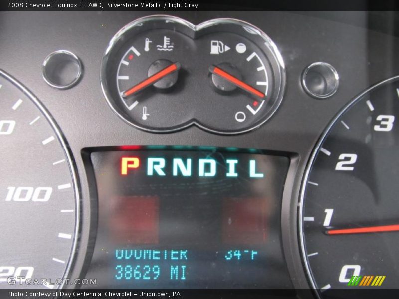 Silverstone Metallic / Light Gray 2008 Chevrolet Equinox LT AWD