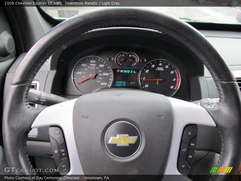 Silverstone Metallic / Light Gray 2008 Chevrolet Equinox LT AWD