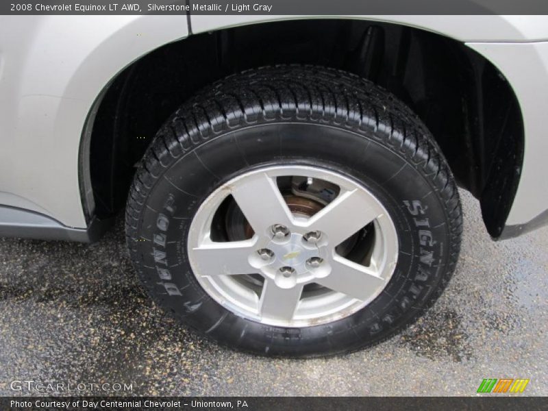 Silverstone Metallic / Light Gray 2008 Chevrolet Equinox LT AWD