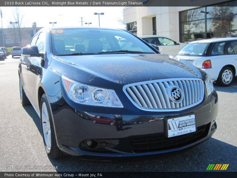 Midnight Blue Metallic / Dark Titanium/Light Titanium 2010 Buick LaCrosse CXL