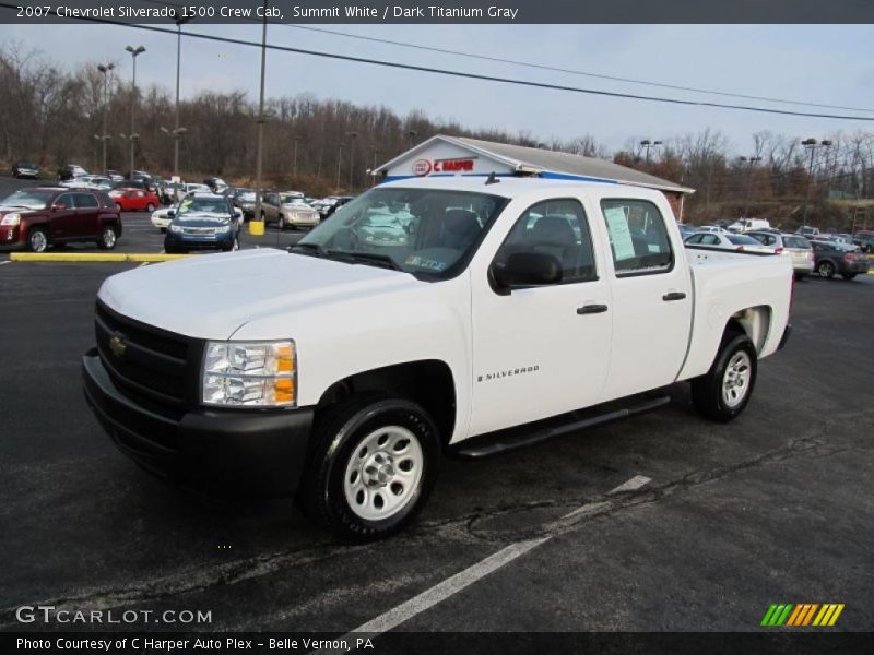 Summit White / Dark Titanium Gray 2007 Chevrolet Silverado 1500 Crew Cab