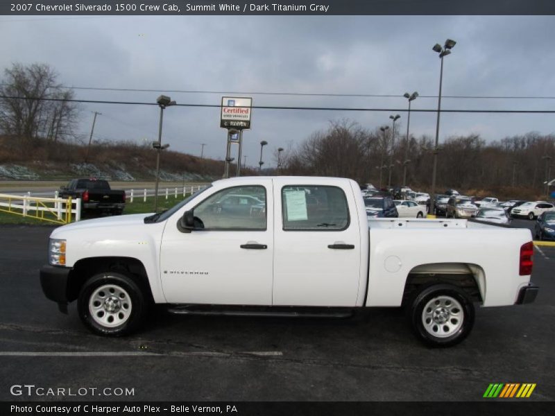 Summit White / Dark Titanium Gray 2007 Chevrolet Silverado 1500 Crew Cab