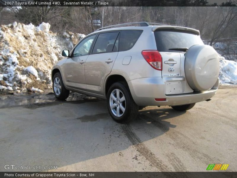 Savannah Metallic / Taupe 2007 Toyota RAV4 Limited 4WD