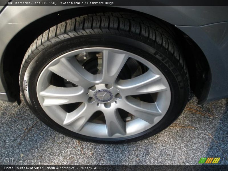 Pewter Metallic / Cashmere Beige 2008 Mercedes-Benz CLS 550