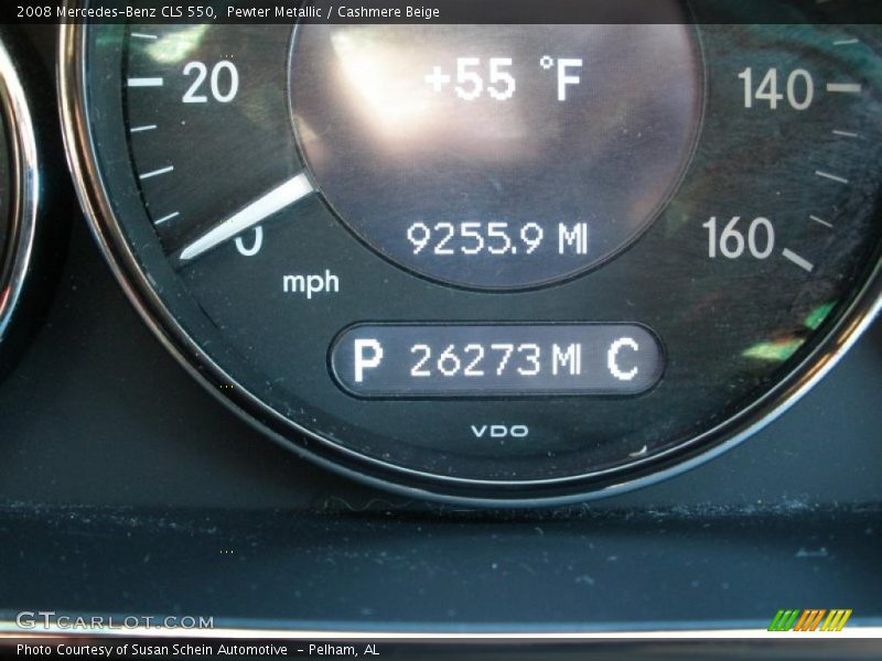 Pewter Metallic / Cashmere Beige 2008 Mercedes-Benz CLS 550