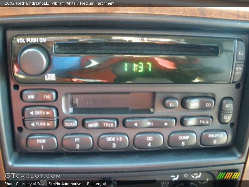 Controls of 2003 Windstar SEL
