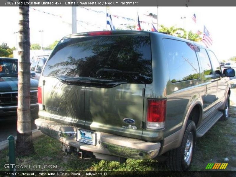 Estate Green Metallic / Medium Parchment 2002 Ford Excursion Limited 4x4