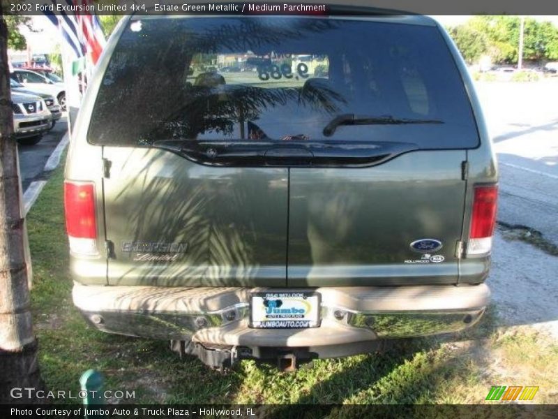 Estate Green Metallic / Medium Parchment 2002 Ford Excursion Limited 4x4