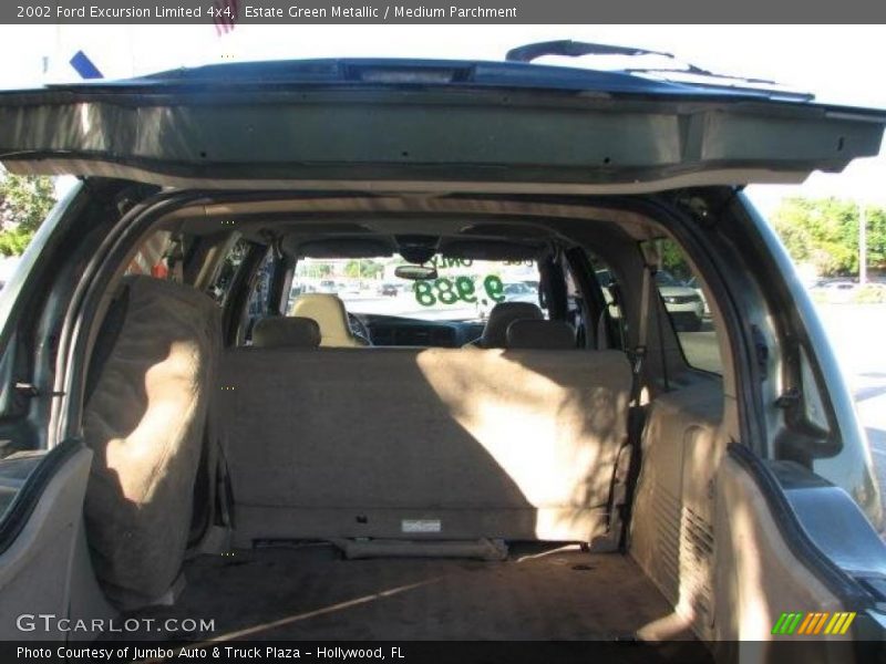 Estate Green Metallic / Medium Parchment 2002 Ford Excursion Limited 4x4