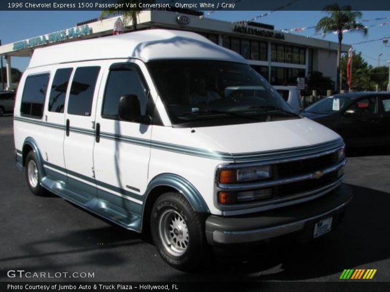 Olympic White / Gray 1996 Chevrolet Express 1500 Passenger Van Conversion