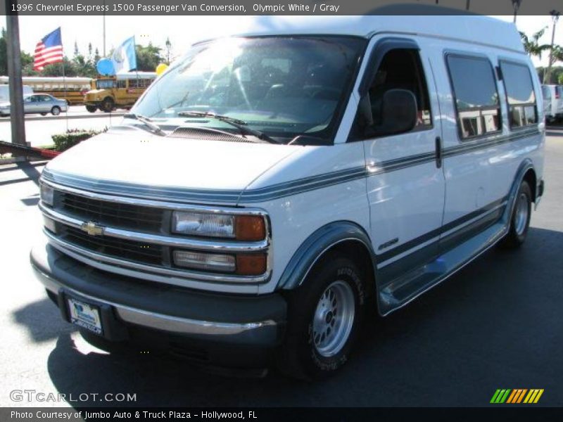Olympic White / Gray 1996 Chevrolet Express 1500 Passenger Van Conversion