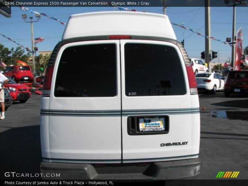 Olympic White / Gray 1996 Chevrolet Express 1500 Passenger Van Conversion