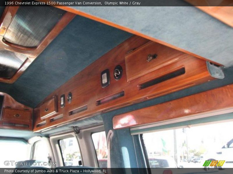 Olympic White / Gray 1996 Chevrolet Express 1500 Passenger Van Conversion