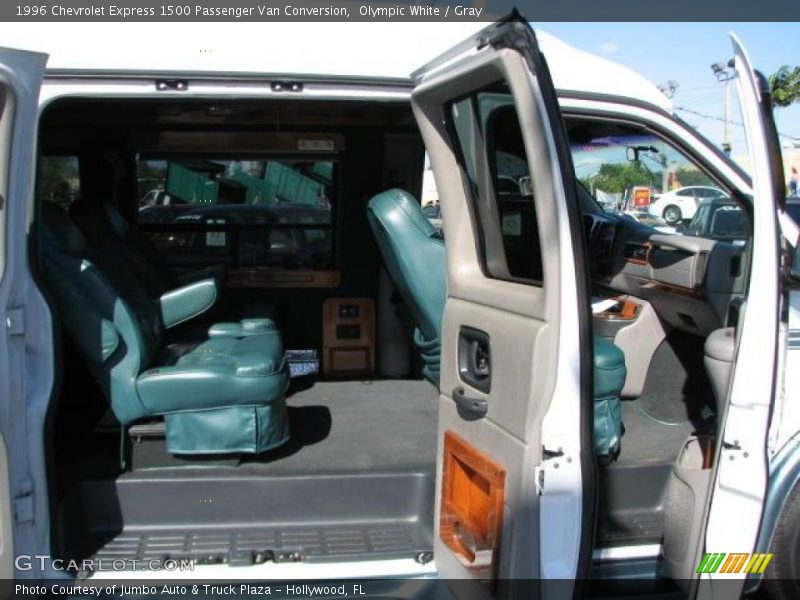 Olympic White / Gray 1996 Chevrolet Express 1500 Passenger Van Conversion