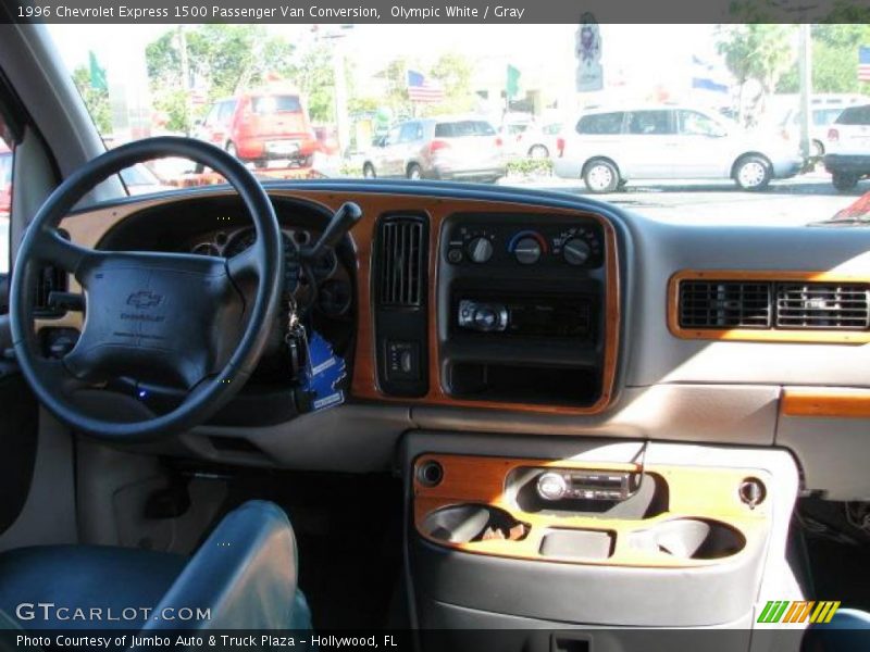 Olympic White / Gray 1996 Chevrolet Express 1500 Passenger Van Conversion