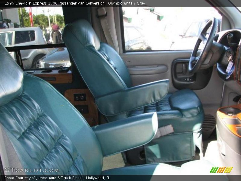 Olympic White / Gray 1996 Chevrolet Express 1500 Passenger Van Conversion