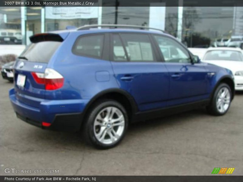 Montego Blue Metallic / Grey 2007 BMW X3 3.0si